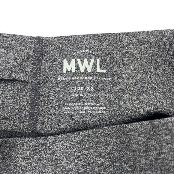 MADEWELL MWL Form High-Rise Leggings Sz XS Heathered Charcoal - Picture 5 of 7